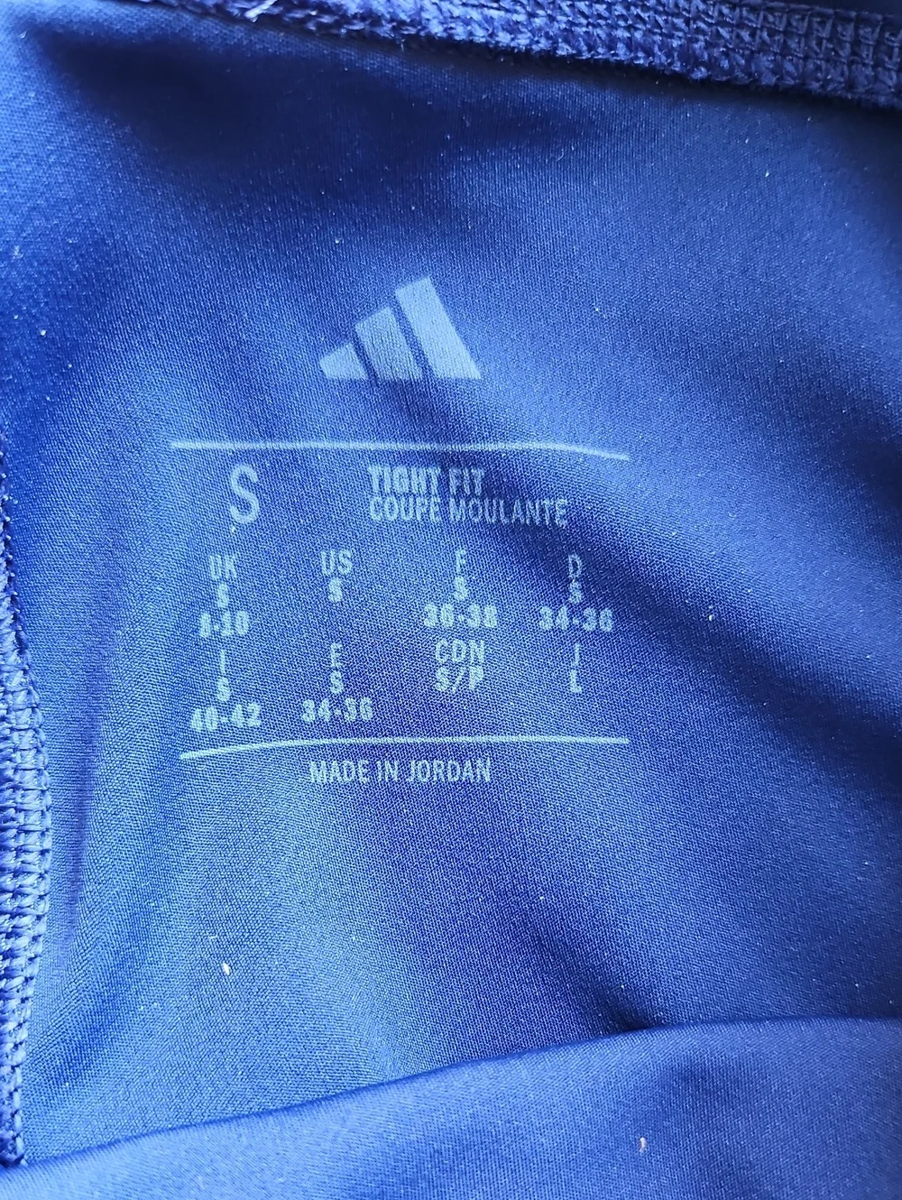 NEW! Adidas Dark Blue 7/8 Leggings Size S